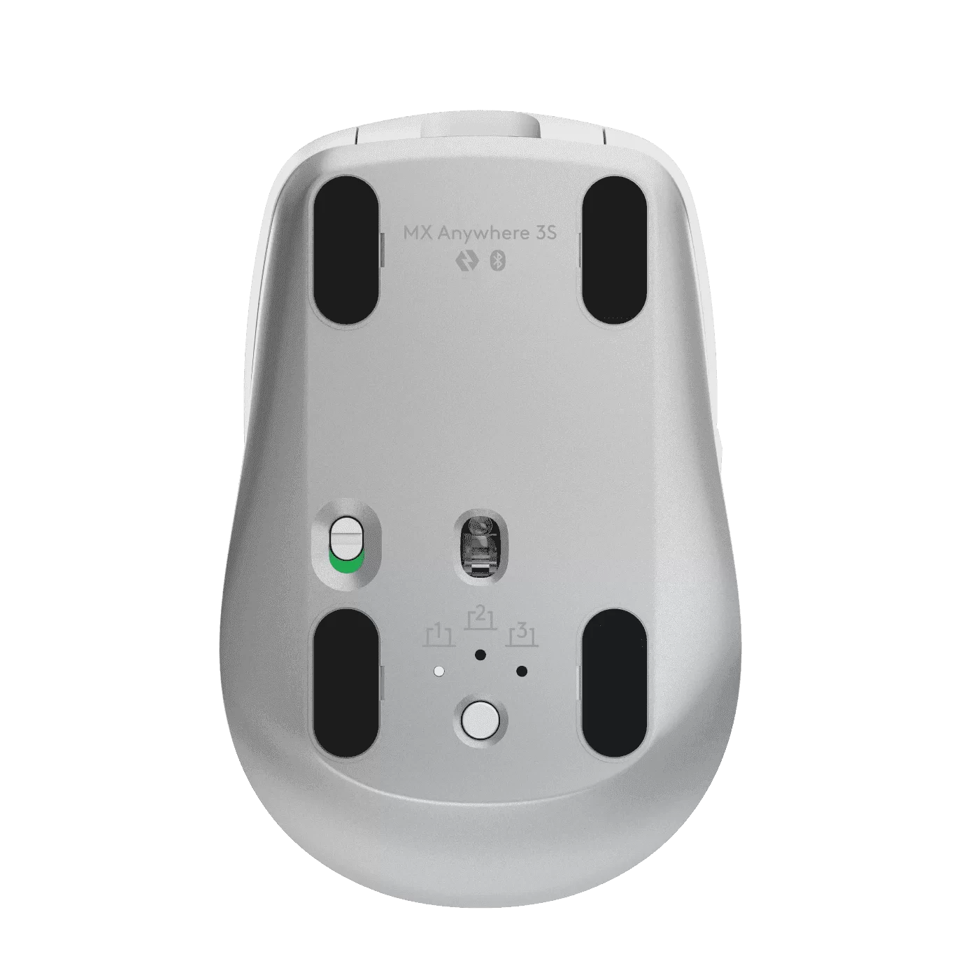 Logitech MX Anywhere 3S Pale Grey Compact Wireless Mouse - Fast Scroll, 8K DPI Tracking, Quiet Clicks, USB C, Bluetooth 4 Logitech MX Anywhere 3S Pale Grey Compact Wireless Mouse - Fast Scroll, 8K DPI Tracking, Quiet Clicks, USB C, Bluetooth - Ảnh 4