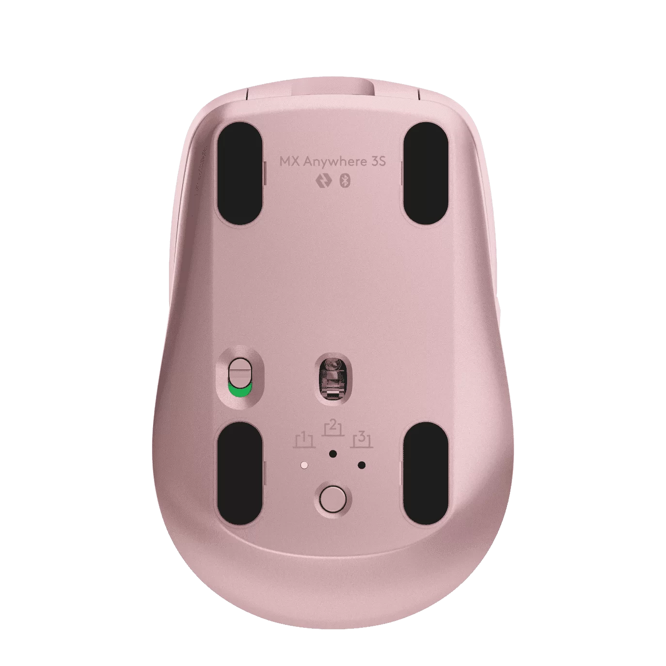 Logitech MX Anywhere 3S Rose Compact Wireless Mouse - Fast Scroll, 8K DPI Tracking, Quiet Clicks, USB C, Bluetooth 4 Logitech MX Anywhere 3S Rose Compact Wireless Mouse - Fast Scroll, 8K DPI Tracking, Quiet Clicks, USB C, Bluetooth - Ảnh 4