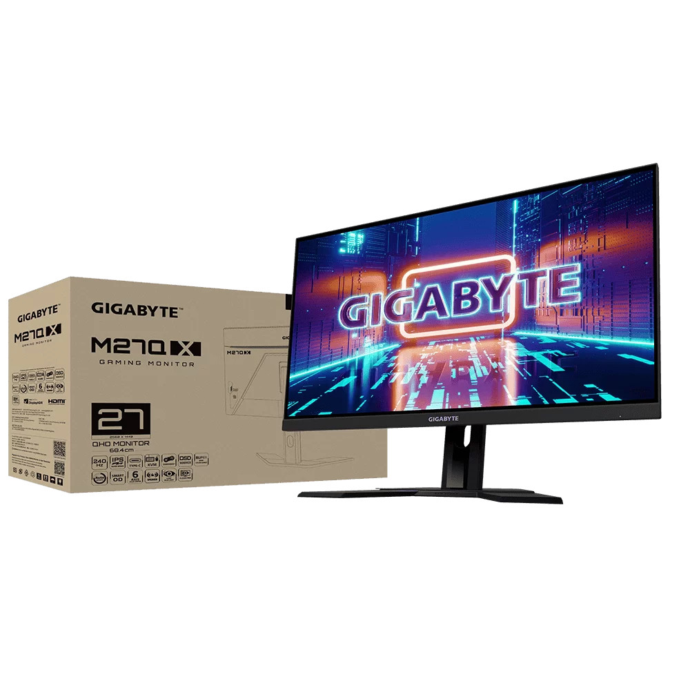 GIGABYTE M27Q X Gaming Monitor - 27 inch, 2K QHD (2560 x 1440), 240Hz, HDR 400, 140% sRGB, 92% DCI-P3 1 GIGABYTE M27Q X Gaming Monitor - 27 inch, 2K QHD (2560 x 1440), 240Hz, HDR 400, 140% sRGB, 92% DCI-P3