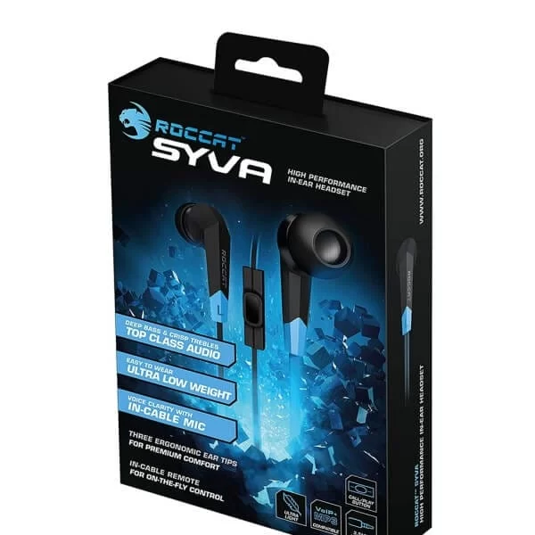 ROCCAT SYVA - Black, High Performance In-Ear Gaming Headset 2 ROCCAT SYVA - Black, High Performance In-Ear Gaming Headset - Ảnh 2