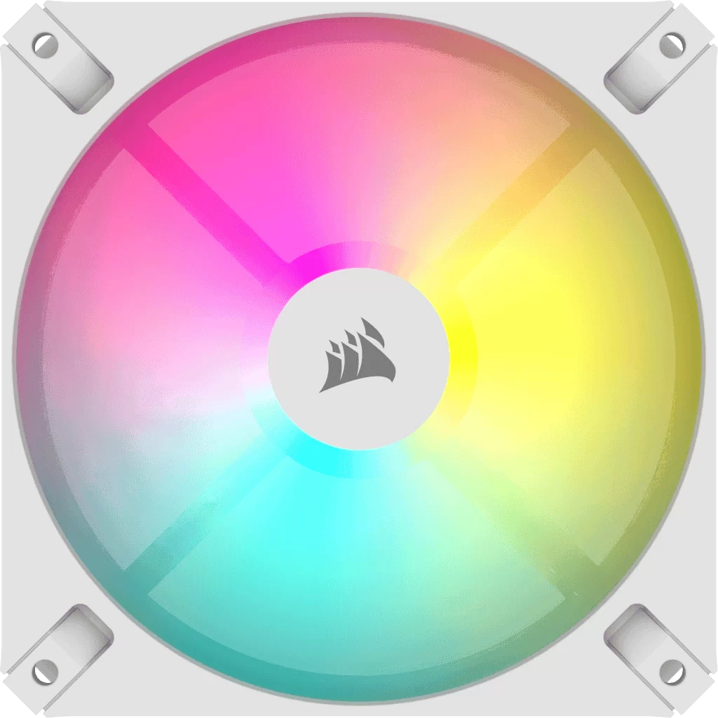 CORSAIR iCUE AR120 Digital RGB Single Pack White Fan (CO-9050168-WW) - 1x iCUE to ARGB Adapter Cable included, 1x120mm 1850RPM Static Pressure RGB Fan 1 CORSAIR iCUE AR120 Digital RGB Single Pack White Fan (CO-9050168-WW) - 1x iCUE to ARGB Adapter Cable included, 1x120mm 1850RPM Static Pressure RGB Fan