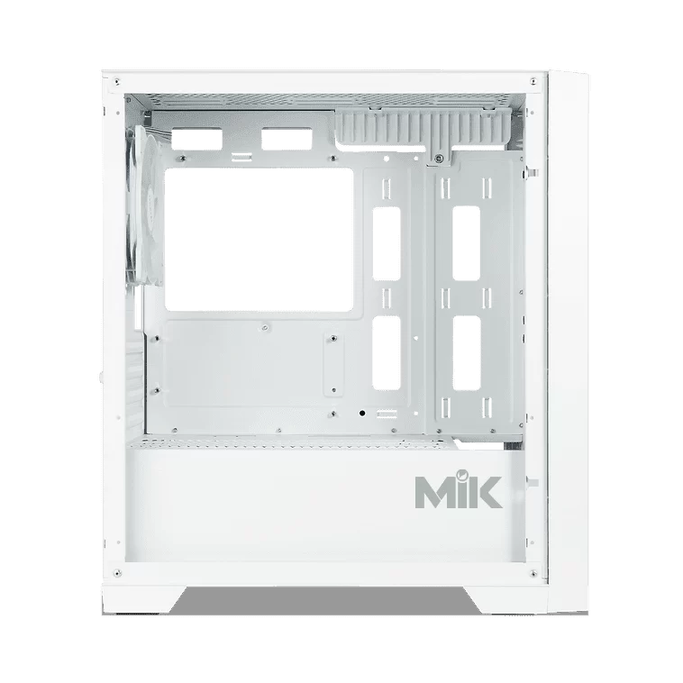 MIK MORAX 3FA White M-ATX Tempered Gaming Case - 1x 120mm & 2x140mm ARGB fans included 6 MIK MORAX 3FA White M-ATX Tempered Gaming Case - 1x 120mm & 2x140mm ARGB fans included - Ảnh 6