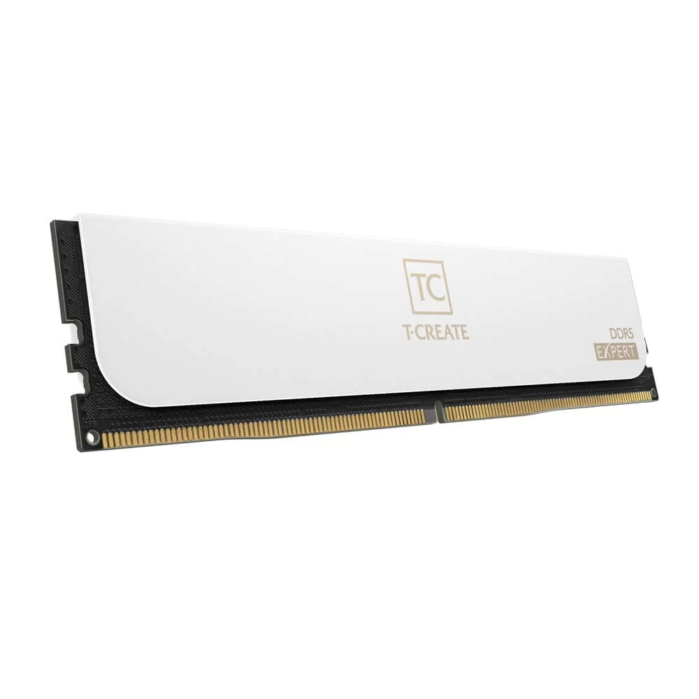 TEAMGROUP T-Create EXPERT DDR5 White 64GB Memory Kit - White, 64GB (2x32GB) 6400MHz CL34 DDR5 (CTCWD564G6400HC34BDC01) 5 TEAMGROUP T-Create EXPERT DDR5 White 64GB Memory Kit - White, 64GB (2x32GB) 6400MHz CL34 DDR5 (CTCWD564G6400HC34BDC01) - Ảnh 5