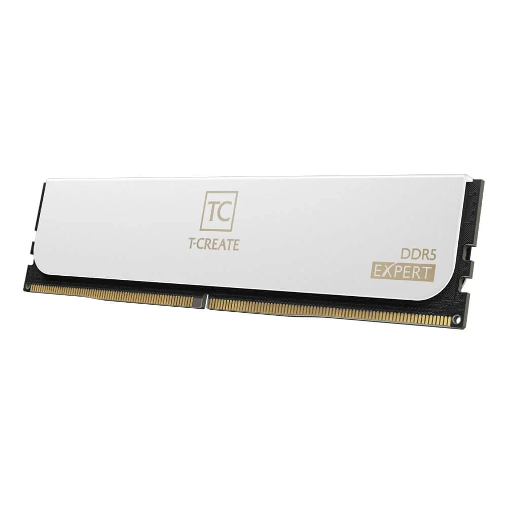 TEAMGROUP T-Create EXPERT DDR5 White 64GB Memory Kit - White, 64GB (2x32GB) 6400MHz CL34 DDR5 (CTCWD564G6400HC34BDC01) 4 TEAMGROUP T-Create EXPERT DDR5 White 64GB Memory Kit - White, 64GB (2x32GB) 6400MHz CL34 DDR5 (CTCWD564G6400HC34BDC01) - Ảnh 4
