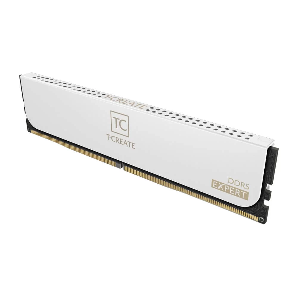TEAMGROUP T-Create EXPERT DDR5 White 64GB Memory Kit - White, 64GB (2x32GB) 6400MHz CL34 DDR5 (CTCWD564G6400HC34BDC01) 3 TEAMGROUP T-Create EXPERT DDR5 White 64GB Memory Kit - White, 64GB (2x32GB) 6400MHz CL34 DDR5 (CTCWD564G6400HC34BDC01) - Ảnh 3