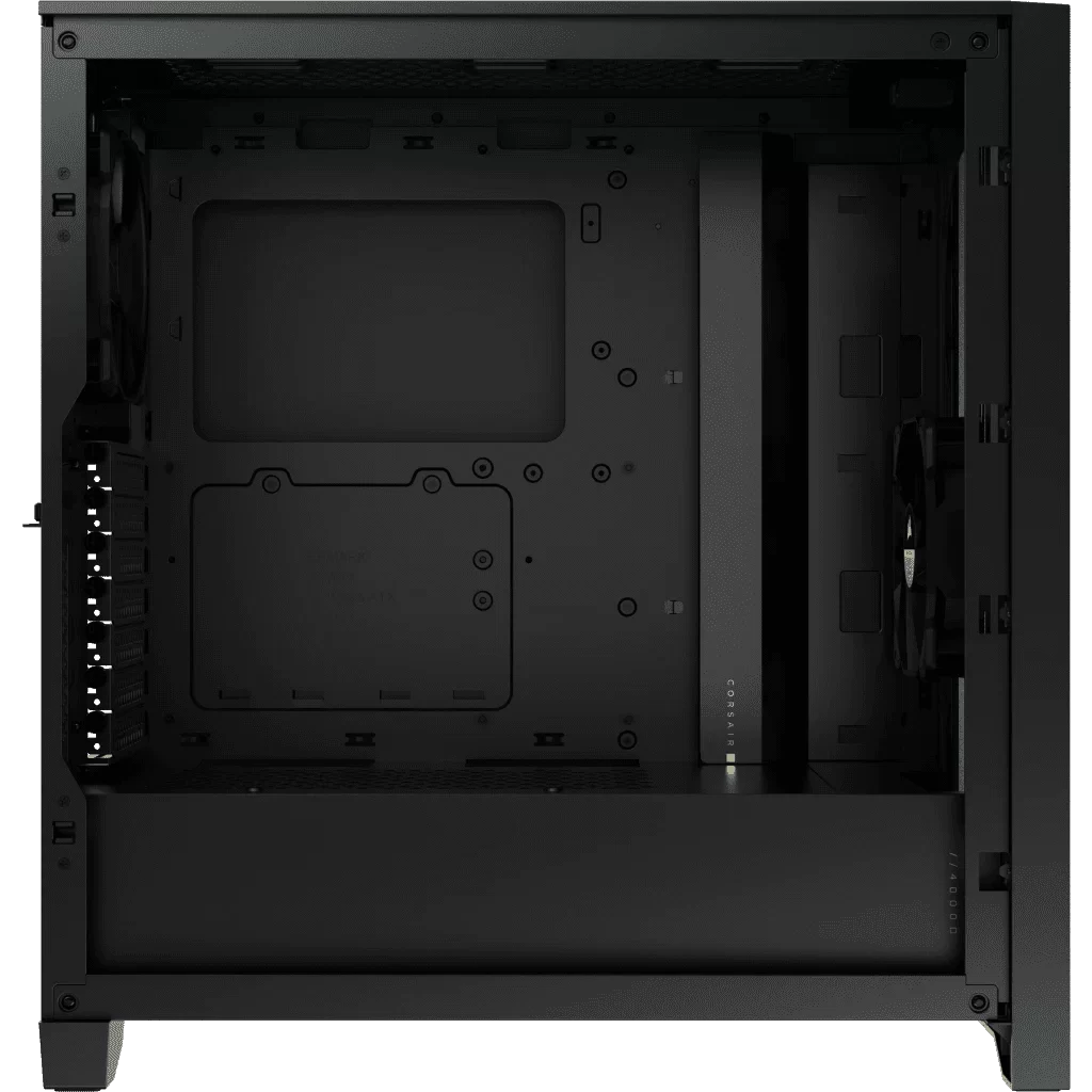 CORSAIR 4000D RGB Airflow Black ATX Mid-Tower PC Case - 3x AF120 RGB ELITE Fans, iCUE Lighting Node PRO Controller, Mid Tower ATX 3 CORSAIR 4000D RGB Airflow Black ATX Mid-Tower PC Case - 3x AF120 RGB ELITE Fans, iCUE Lighting Node PRO Controller, Mid Tower ATX - Ảnh 3