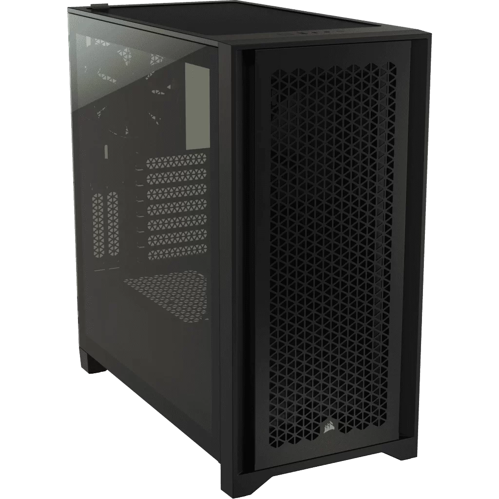 CORSAIR 4000D RGB Airflow Black ATX Mid-Tower PC Case - 3x AF120 RGB ELITE Fans, iCUE Lighting Node PRO Controller, Mid Tower ATX 9 CORSAIR 4000D RGB Airflow Black ATX Mid-Tower PC Case - 3x AF120 RGB ELITE Fans, iCUE Lighting Node PRO Controller, Mid Tower ATX - Ảnh 9