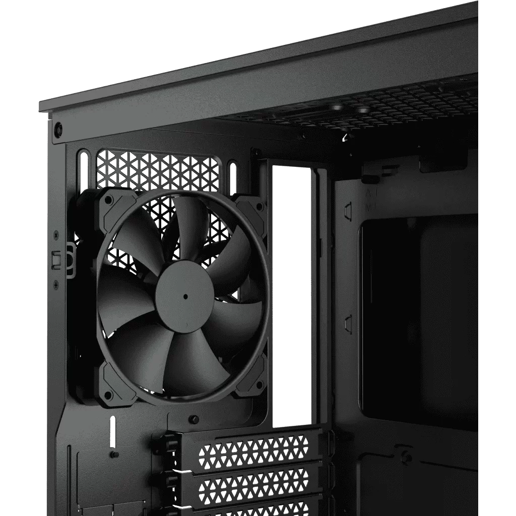 CORSAIR 4000D RGB Airflow Black ATX Mid-Tower PC Case - 3x AF120 RGB ELITE Fans, iCUE Lighting Node PRO Controller, Mid Tower ATX 8 CORSAIR 4000D RGB Airflow Black ATX Mid-Tower PC Case - 3x AF120 RGB ELITE Fans, iCUE Lighting Node PRO Controller, Mid Tower ATX - Ảnh 8