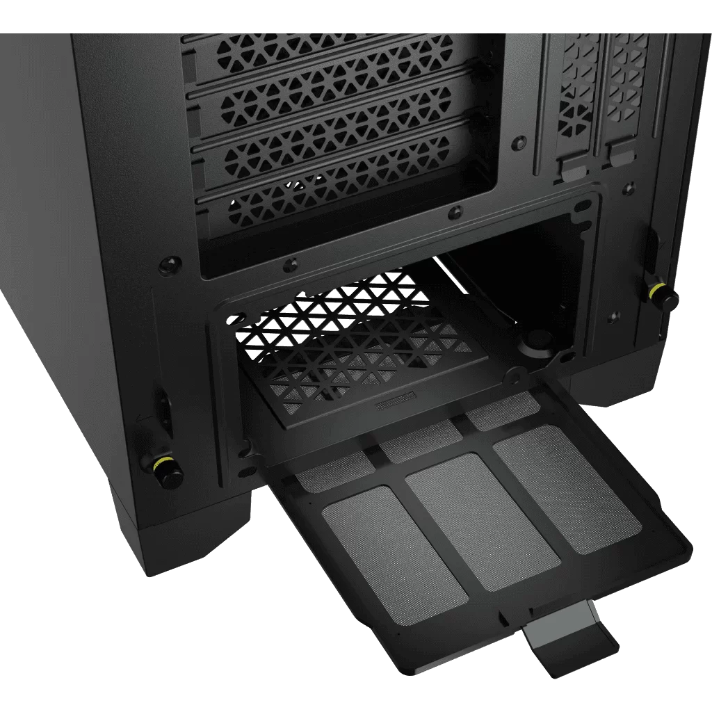 CORSAIR 4000D RGB Airflow Black ATX Mid-Tower PC Case - 3x AF120 RGB ELITE Fans, iCUE Lighting Node PRO Controller, Mid Tower ATX 4 CORSAIR 4000D RGB Airflow Black ATX Mid-Tower PC Case - 3x AF120 RGB ELITE Fans, iCUE Lighting Node PRO Controller, Mid Tower ATX - Ảnh 4
