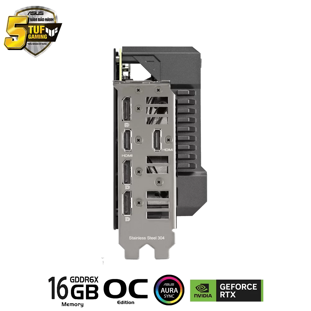 ASUS TUF Gaming GeForce RTX 4070Ti SUPER OC Edition 16GB GDDR6X (TUF-RTX4070TIS-O16G-GAMING) Graphics Card 9 ASUS TUF Gaming GeForce RTX 4070Ti SUPER OC Edition 16GB GDDR6X (TUF-RTX4070TIS-O16G-GAMING) Graphics Card - Ảnh 9