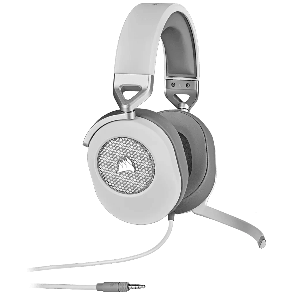 CORSAIR HS65 SURROUND Wired Gaming Headset - White (AP)