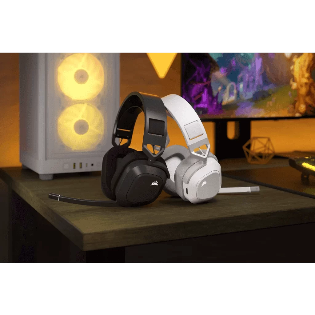 CORSAIR HS80 MAX WIRELESS Gaming Headset - Steel Gray (AP) 4 CORSAIR HS80 MAX WIRELESS Gaming Headset - Steel Gray (AP) - Ảnh 4