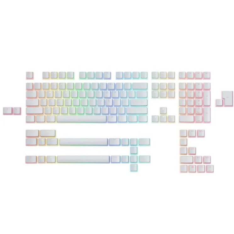 Glorious Pudding Aura V2 PBT Doubleshot Keycap Set - White, 145 keys, ANSI 2 Glorious Pudding Aura V2 PBT Doubleshot Keycap Set - White, 145 keys, ANSI - Ảnh 2