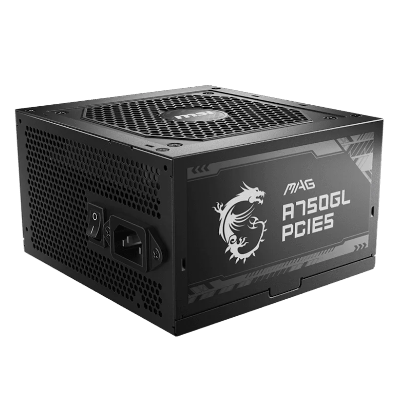 MSI MAG A750GL PCIE5 PSU - 750W, 80 plus Gold, Full-Modular, Flat Cables, Single Rail 3 MSI MAG A750GL PCIE5 PSU - 750W, 80 plus Gold, Full-Modular, Flat Cables, Single Rail - Ảnh 3