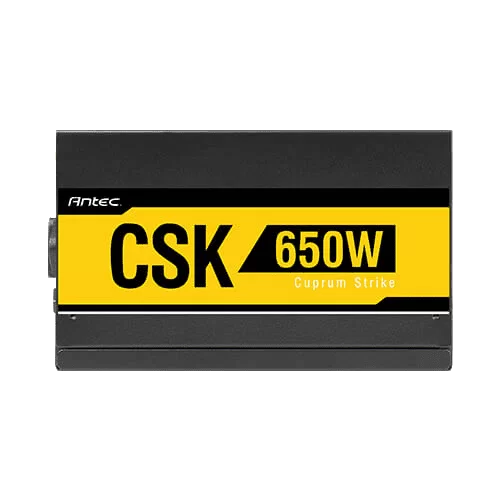 ANTEC CUPRUM STRIKE CSK650 PSU - 650W, Semi-Modular, 80 Plus Bronze, Continuous Power 1 ANTEC CUPRUM STRIKE CSK650 PSU - 650W, Semi-Modular, 80 Plus Bronze, Continuous Power