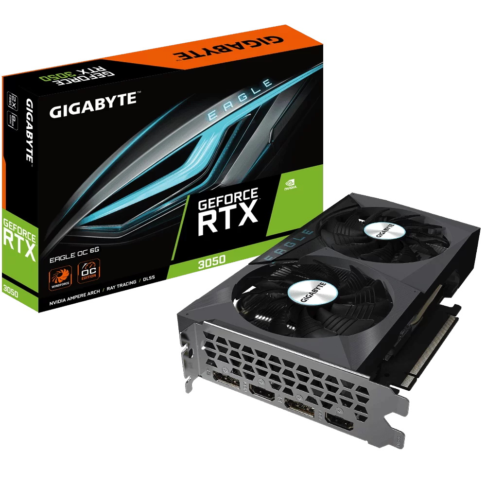 GIGABYTE GeForce RTX 3050 6GB EAGLE OC (GV-N3050EAGLE OC-6GD) Graphics Card 11 GIGABYTE GeForce RTX 3050 6GB EAGLE OC (GV-N3050EAGLE OC-6GD) Graphics Card - Ảnh 11