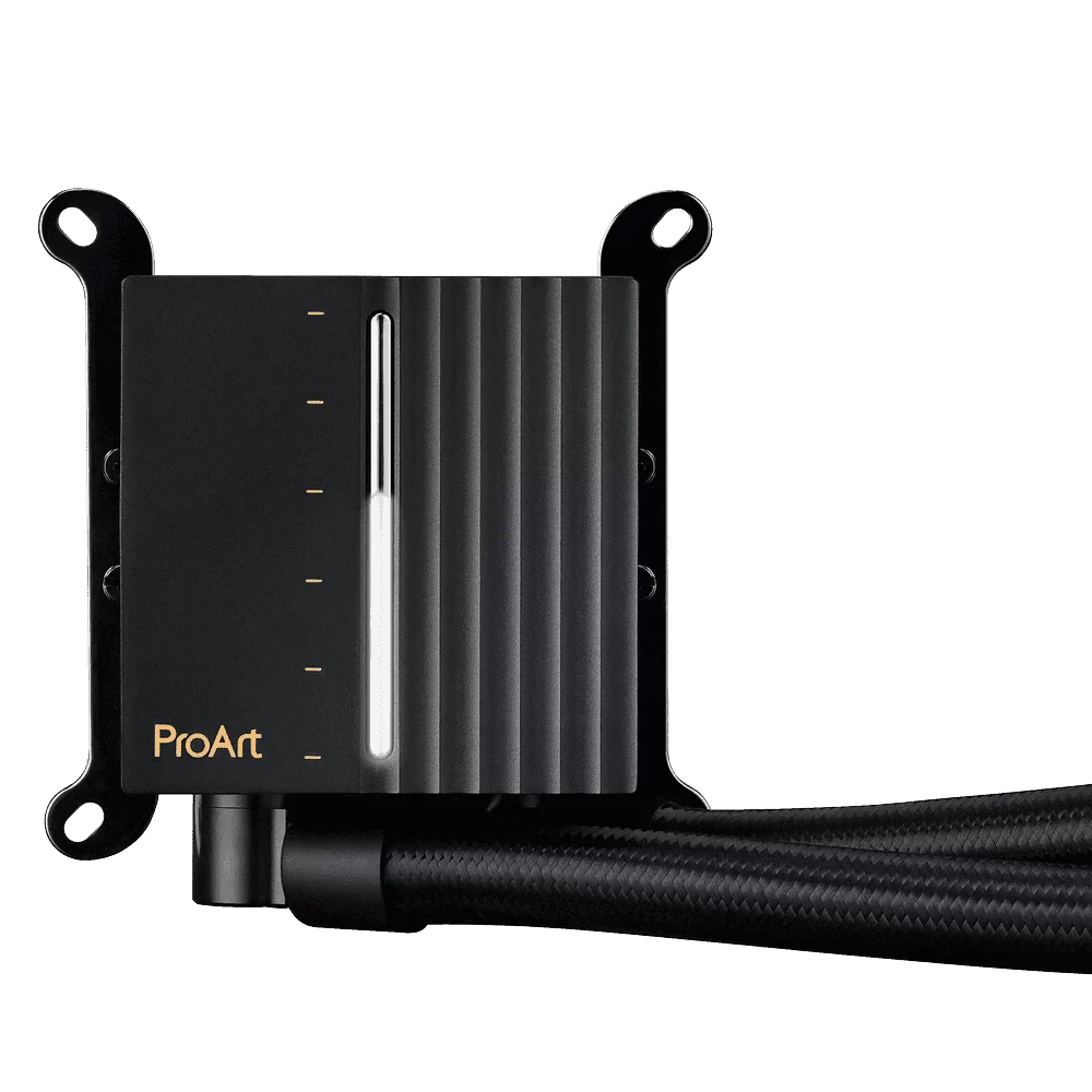 ASUS ProArt LC 420 AIO Liquid CPU Cooler - illuminated system status meter, 420mm radiator, 3-Phase Motor Pump, 3x Noctua NF-A14 industrialPPC 140mm Fans 4 ASUS ProArt LC 420 AIO Liquid CPU Cooler - illuminated system status meter, 420mm radiator, 3-Phase Motor Pump, 3x Noctua NF-A14 industrialPPC 140mm Fans - Ảnh 4