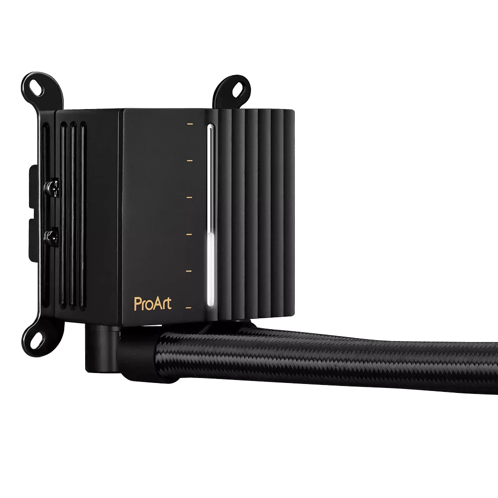ASUS ProArt LC 420 AIO Liquid CPU Cooler - illuminated system status meter, 420mm radiator, 3-Phase Motor Pump, 3x Noctua NF-A14 industrialPPC 140mm Fans 6 ASUS ProArt LC 420 AIO Liquid CPU Cooler - illuminated system status meter, 420mm radiator, 3-Phase Motor Pump, 3x Noctua NF-A14 industrialPPC 140mm Fans - Ảnh 6