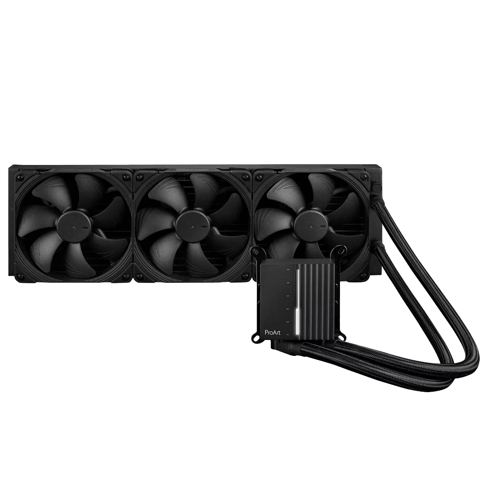 ASUS ProArt LC 420 AIO Liquid CPU Cooler - illuminated system status meter, 420mm radiator, 3-Phase Motor Pump, 3x Noctua NF-A14 industrialPPC 140mm Fans 9 ASUS ProArt LC 420 AIO Liquid CPU Cooler - illuminated system status meter, 420mm radiator, 3-Phase Motor Pump, 3x Noctua NF-A14 industrialPPC 140mm Fans - Ảnh 9