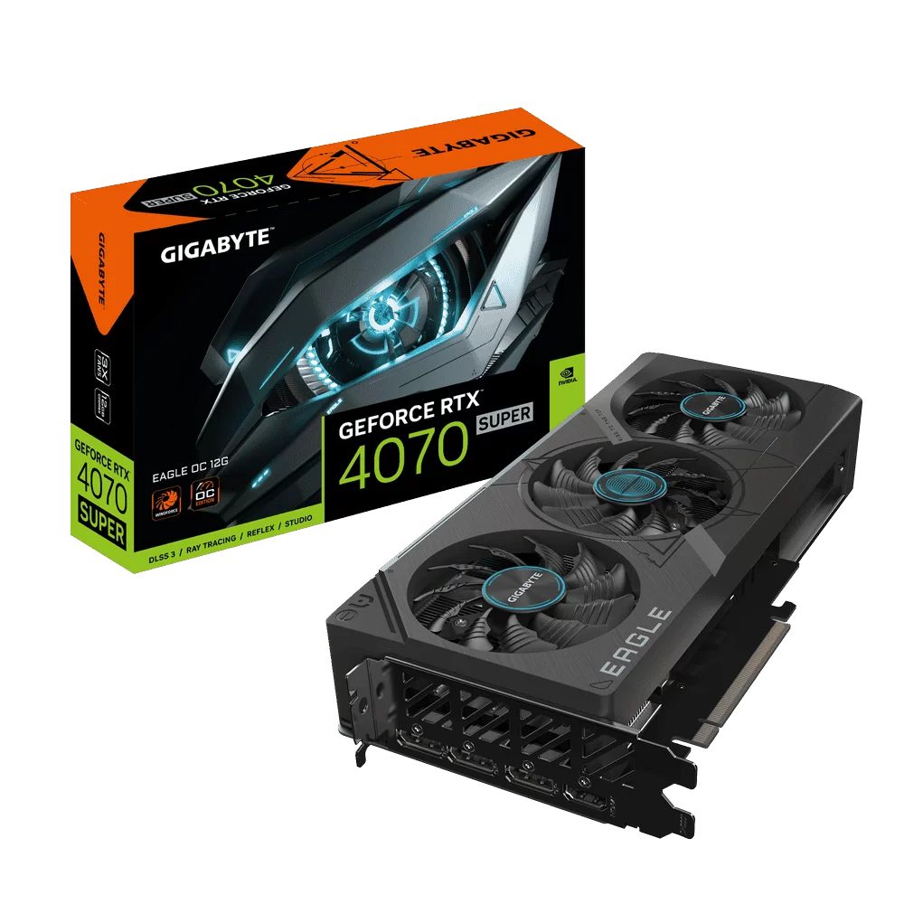 GIGABYTE GeForce RTX 4070 SUPER EAGLE OC 12G (GV-N407SEAGLE-OC-12GD) Graphics Card 1 GIGABYTE GeForce RTX 4070 SUPER EAGLE OC 12G (GV-N407SEAGLE-OC-12GD) Graphics Card
