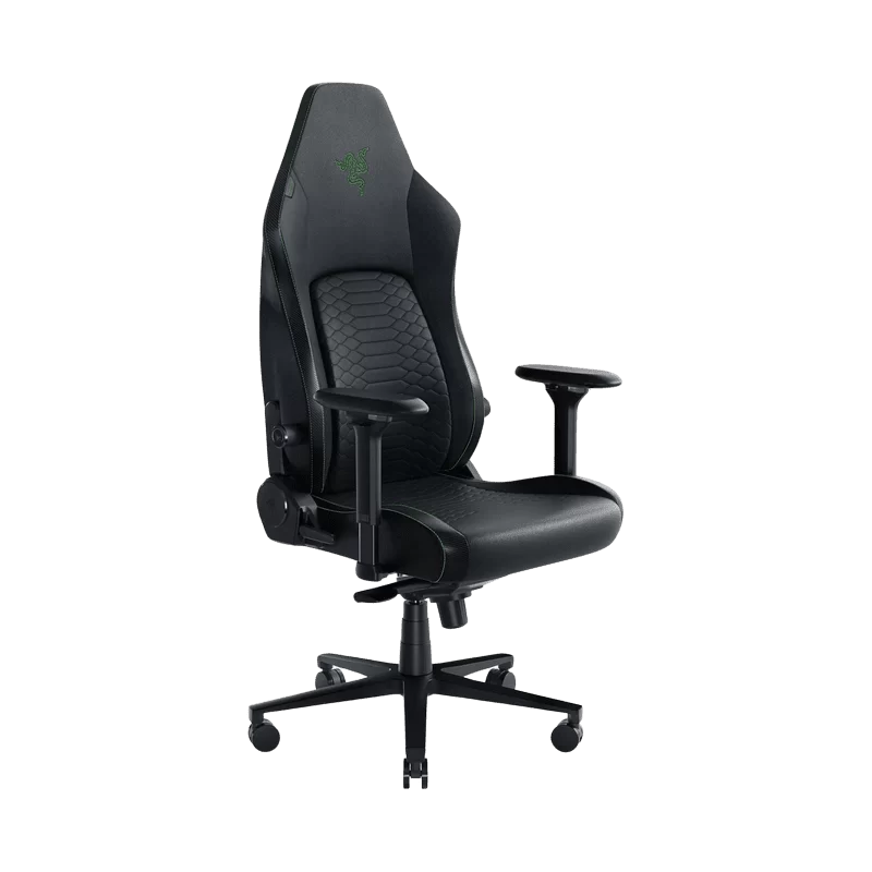 Razer Iskur V2 Leather Black Green Gaming Chair - Adaptive Lumbar Support 1 Razer Iskur V2 Leather Black Green Gaming Chair - Adaptive Lumbar Support