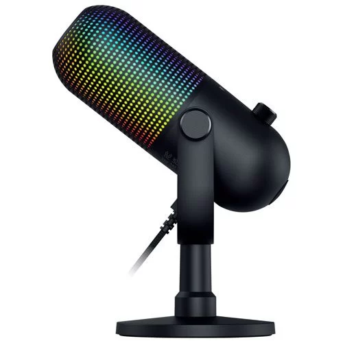 Razer Seiren V3 Chroma RGB USB Microphone - Multi-Function Tap-to-Mute Sensor - Supercardioid Condenser Mic 4 Razer Seiren V3 Chroma RGB USB Microphone - Multi-Function Tap-to-Mute Sensor - Supercardioid Condenser Mic - Ảnh 4