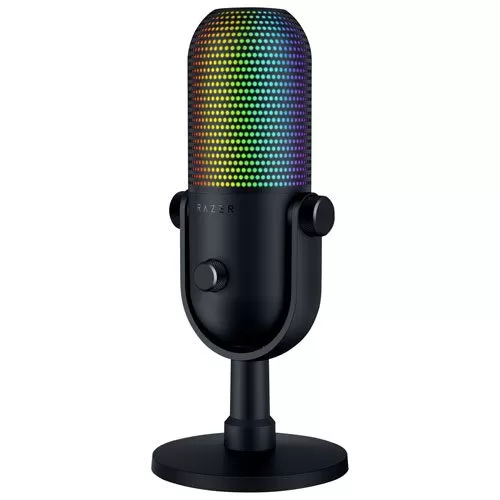 Razer Seiren V3 Chroma RGB USB Microphone - Multi-Function Tap-to-Mute Sensor - Supercardioid Condenser Mic 5 Razer Seiren V3 Chroma RGB USB Microphone - Multi-Function Tap-to-Mute Sensor - Supercardioid Condenser Mic - Ảnh 5