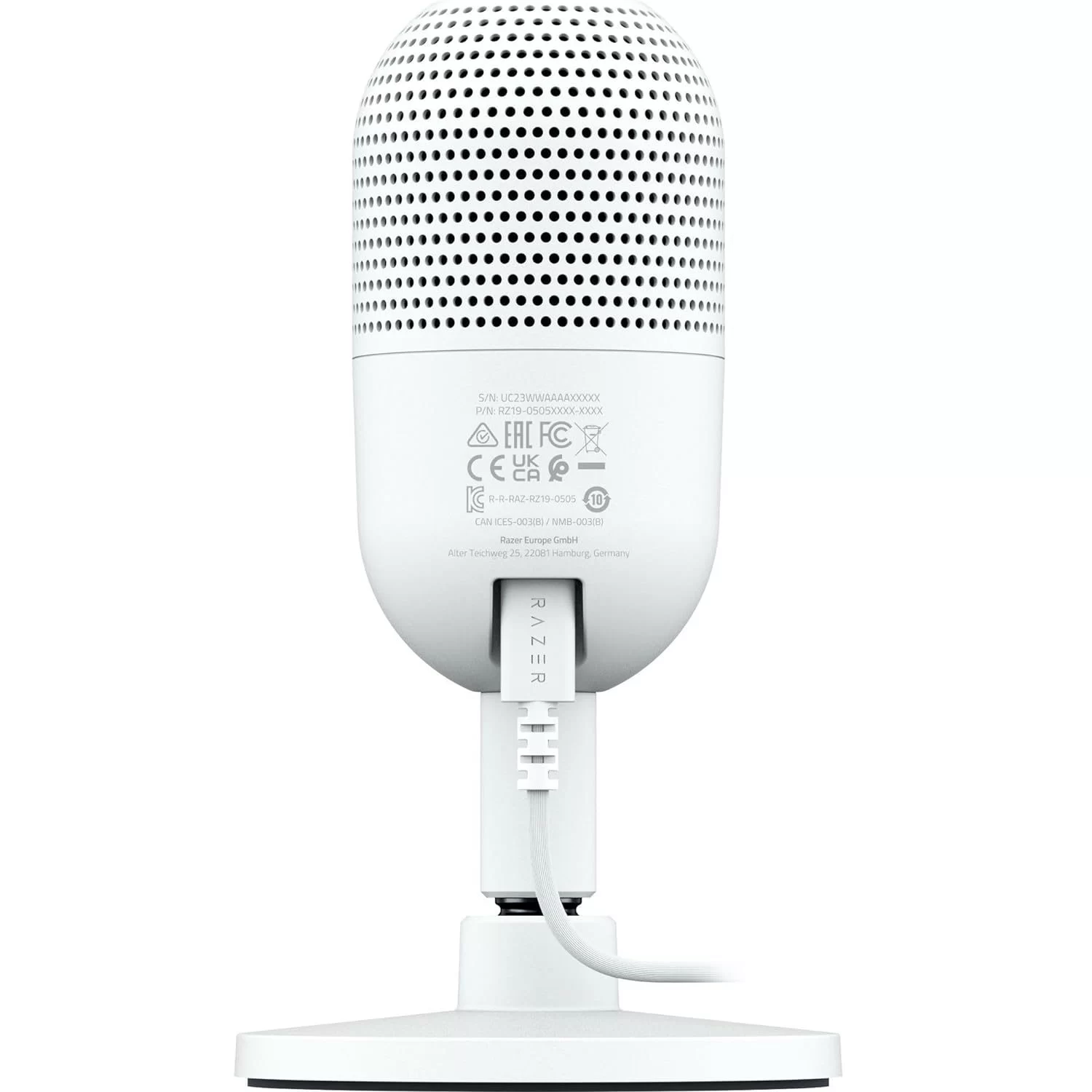 Microphone Razer Seiren V3 Mini Microphone - White - Ultra-Compact USB - Tap-to-Mute, FRML Packaging 2 Microphone Razer Seiren V3 Mini Microphone - White - Ultra-Compact USB - Tap-to-Mute, FRML Packaging - Ảnh 2