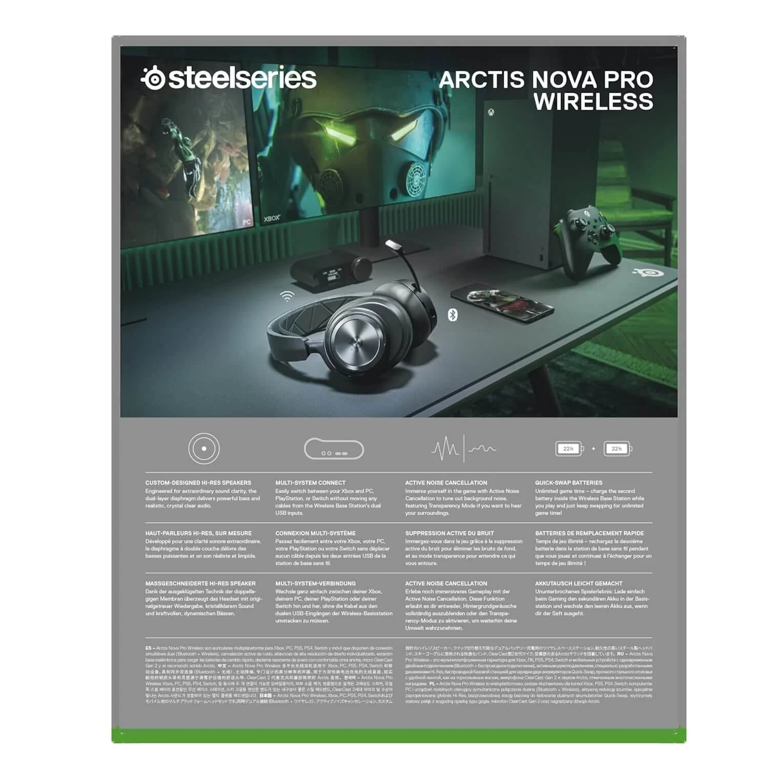 SteelSeries Arctis Nova Pro X Wired Multi-System Gaming Headset + GameDAC Gen 2 - For Xbox, PC, PlayStation & Switch 10 SteelSeries Arctis Nova Pro X Wired Multi-System Gaming Headset + GameDAC Gen 2 - For Xbox, PC, PlayStation & Switch - Ảnh 10