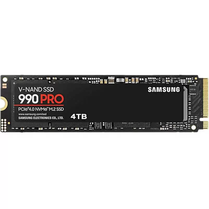 Samsung 990 Pro 4TB (MZ-V9P4T0BW) SSD - M.2 NVMe, PCIe Gen 4.0 x4 NVMe V-NAND 1 Samsung 990 Pro 4TB (MZ-V9P4T0BW) SSD - M.2 NVMe, PCIe Gen 4.0 x4 NVMe V-NAND