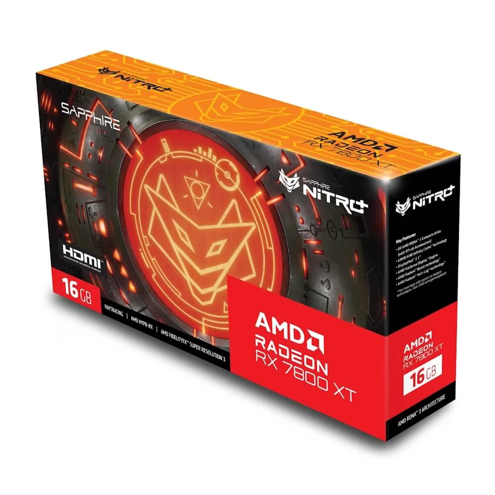 SAPPHIRE NITRO+ AMD Radeon RX 7800 XT Gaming OC 16G Graphics Card 7 SAPPHIRE NITRO+ AMD Radeon RX 7800 XT Gaming OC 16G Graphics Card - Ảnh 7
