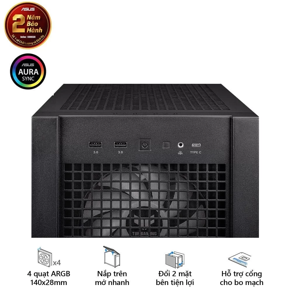 ASUS TUF Gaming GT302 ARGB Black Case 7 ASUS TUF Gaming GT302 ARGB Black Case - Ảnh 7