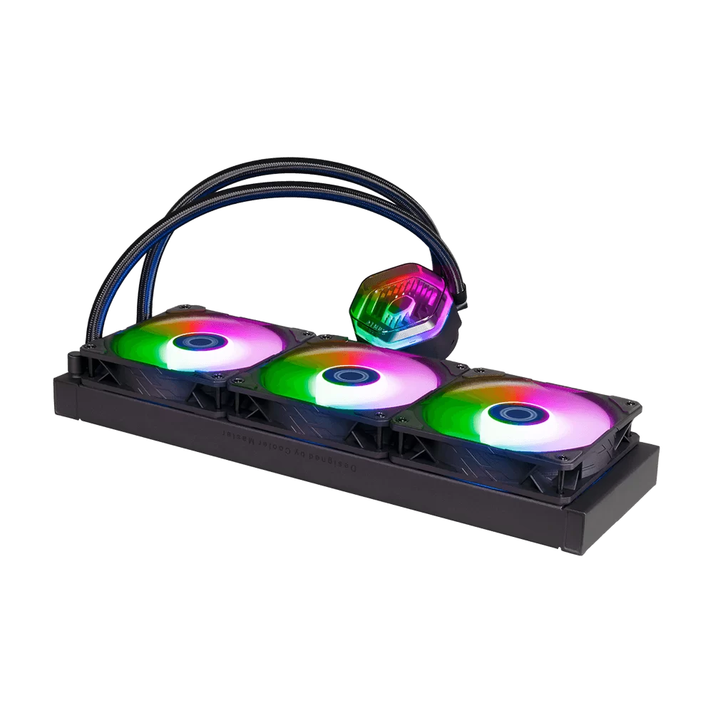 Cooler Master MASTERLIQUID 360 ATMOS ARGB Close-Loop AIO Liquid Cooling - Black, Sickleflow Edge PWM Fans, 240mm Radiator, CryoFuze Cooling 5 Cooler Master MASTERLIQUID 360 ATMOS ARGB Close-Loop AIO Liquid Cooling - Black, Sickleflow Edge PWM Fans, 240mm Radiator, CryoFuze Cooling - Ảnh 5