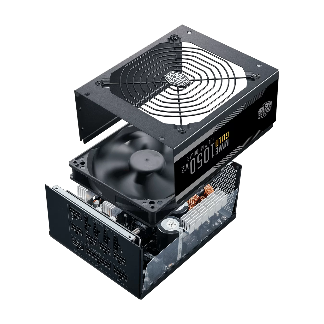 Cooler Master MWE Gold 1050 V2 ATX3.0 Fully Modular PSU - 1050W, 80+ Gold, Quiet 140mm FDB Fan, 2 EPS Connectors, High Temperature Resilience 8 Cooler Master MWE Gold 1050 V2 ATX3.0 Fully Modular PSU - 1050W, 80+ Gold, Quiet 140mm FDB Fan, 2 EPS Connectors, High Temperature Resilience - Ảnh 8