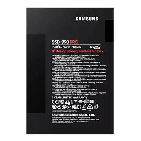 Samsung 990 Pro 4TB (MZ-V9P4T0BW) SSD - M.2 NVMe, PCIe Gen 4.0 x4 NVMe V-NAND 7 Samsung 990 Pro 4TB (MZ-V9P4T0BW) SSD - M.2 NVMe, PCIe Gen 4.0 x4 NVMe V-NAND - Ảnh 7