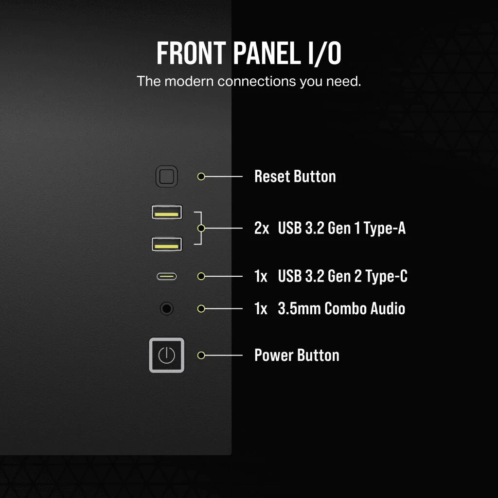 CORSAIR 2500X Black - Dual Chamber, Tempered Glass, mATX Mid Tower Case 9 CORSAIR 2500X Black - Dual Chamber, Tempered Glass, mATX Mid Tower Case - Ảnh 9