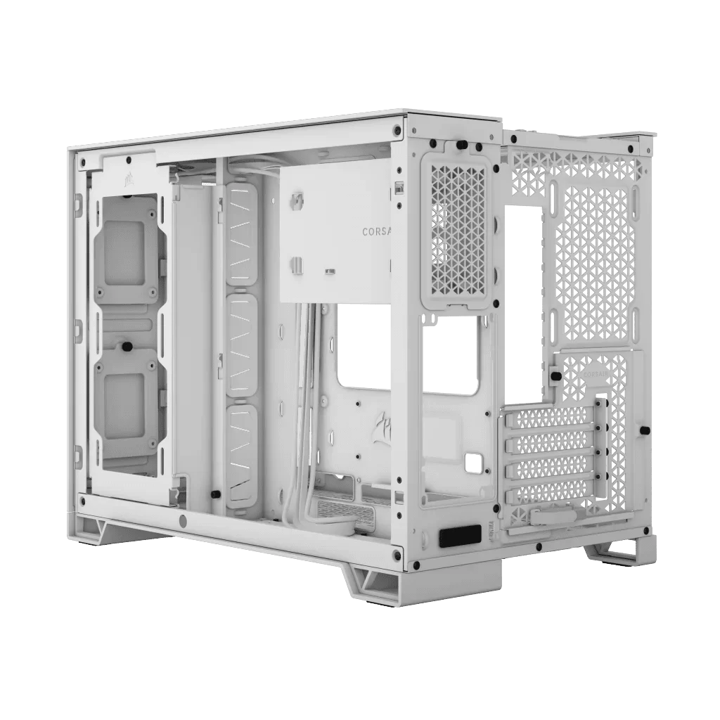 CORSAIR 2500X White - Dual Chamber, Tempered Glass, mATX Mid Tower Case 12 CORSAIR 2500X White - Dual Chamber, Tempered Glass, mATX Mid Tower Case - Ảnh 12
