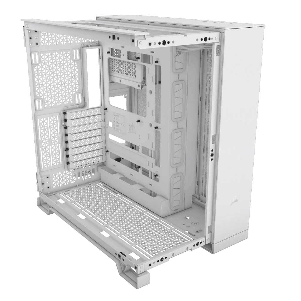 CORSAIR 6500D Airflow White - Dual Chamber, Tempered Glass, Mid Tower ATX Case 11 CORSAIR 6500D Airflow White - Dual Chamber, Tempered Glass, Mid Tower ATX Case - Ảnh 11