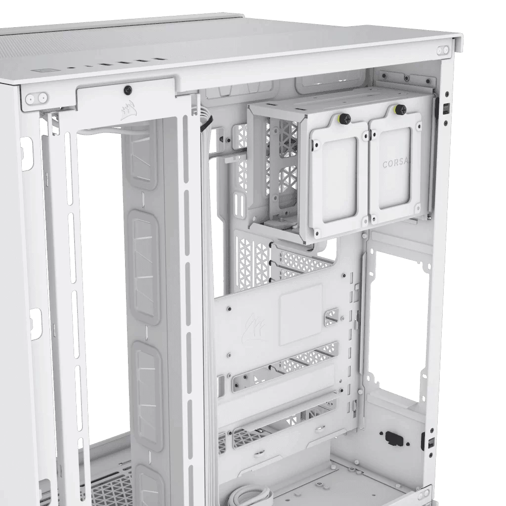 CORSAIR 6500D Airflow White - Dual Chamber, Tempered Glass, Mid Tower ATX Case 12 CORSAIR 6500D Airflow White - Dual Chamber, Tempered Glass, Mid Tower ATX Case - Ảnh 12