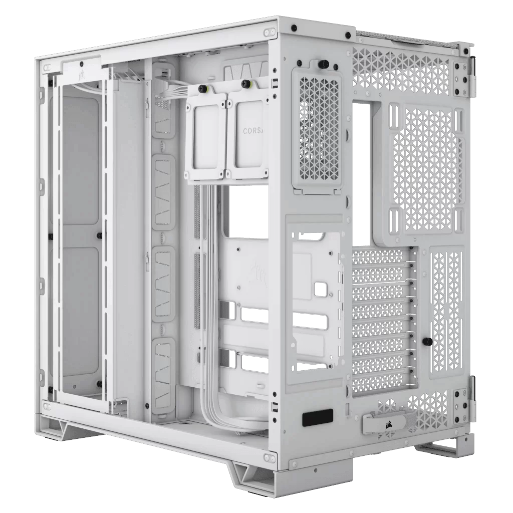 CORSAIR 6500D Airflow White - Dual Chamber, Tempered Glass, Mid Tower ATX Case 14 CORSAIR 6500D Airflow White - Dual Chamber, Tempered Glass, Mid Tower ATX Case - Ảnh 14