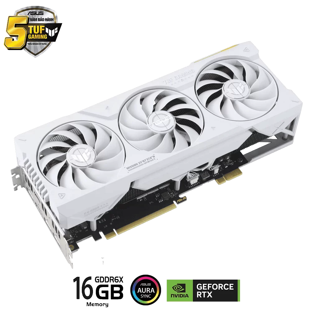 ASUS TUF Gaming GeForce RTX 4070Ti SUPER BTF White Edition 16GB GDDR6X (TUF-RTX4070TIS-16G-BTF-WHITE) Graphics Card 3 ASUS TUF Gaming GeForce RTX 4070Ti SUPER BTF White Edition 16GB GDDR6X (TUF-RTX4070TIS-16G-BTF-WHITE) Graphics Card - Ảnh 3
