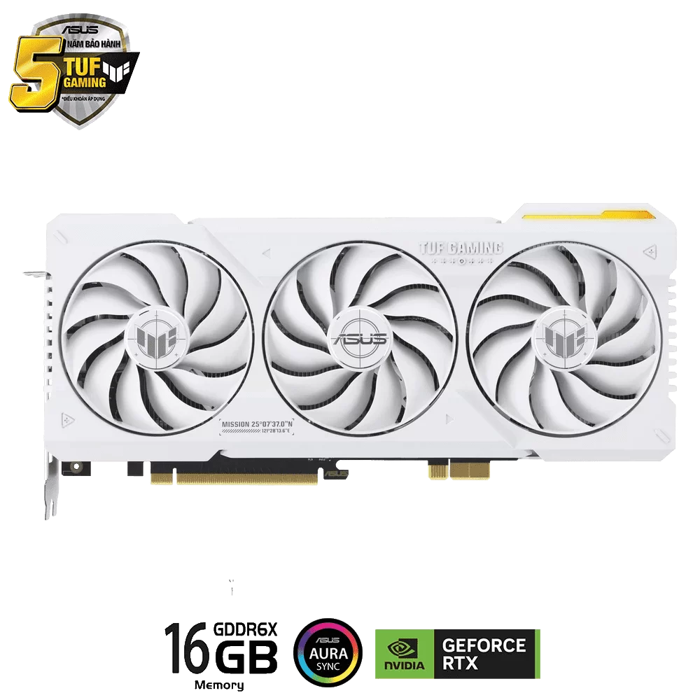 ASUS TUF Gaming GeForce RTX 4070Ti SUPER BTF White Edition 16GB GDDR6X (TUF-RTX4070TIS-16G-BTF-WHITE) Graphics Card 4 ASUS TUF Gaming GeForce RTX 4070Ti SUPER BTF White Edition 16GB GDDR6X (TUF-RTX4070TIS-16G-BTF-WHITE) Graphics Card - Ảnh 4