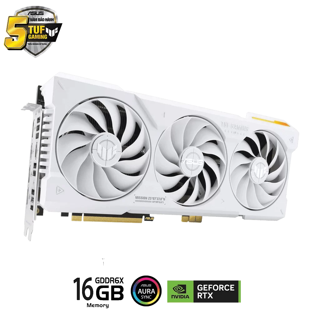 ASUS TUF Gaming GeForce RTX 4070Ti SUPER BTF White Edition 16GB GDDR6X (TUF-RTX4070TIS-16G-BTF-WHITE) Graphics Card 5 ASUS TUF Gaming GeForce RTX 4070Ti SUPER BTF White Edition 16GB GDDR6X (TUF-RTX4070TIS-16G-BTF-WHITE) Graphics Card - Ảnh 5