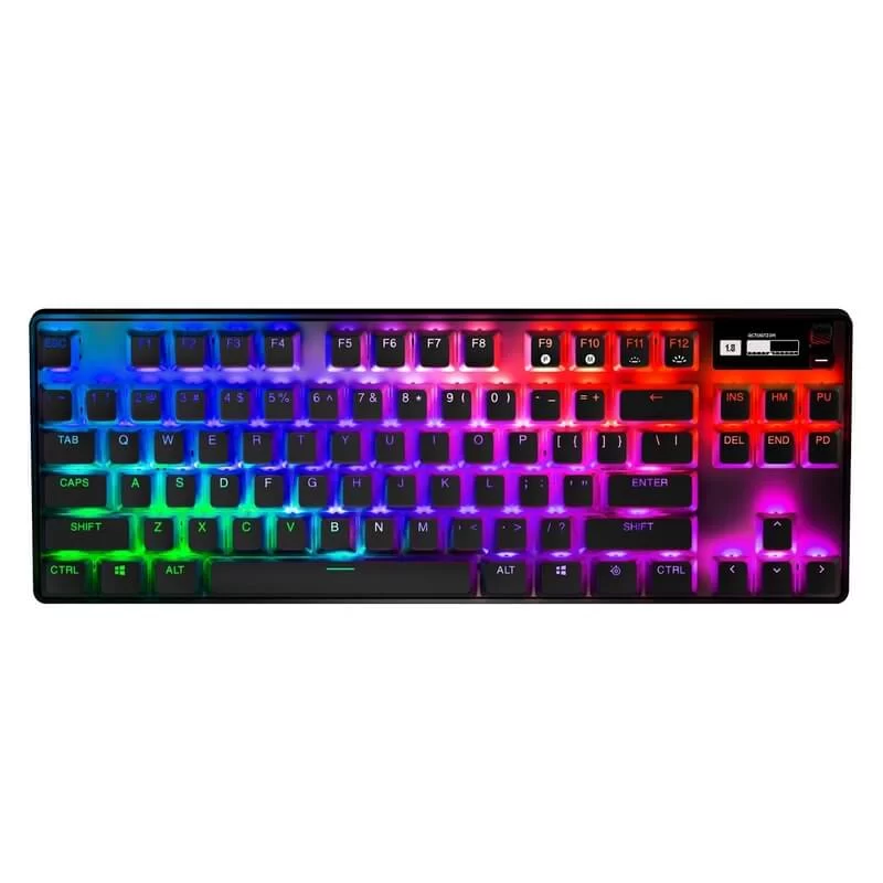 SteelSeries Apex Pro TKL Wireless (2023) Gaming Keyboard - OmniPoint 2.0 Adjustable HyperMagnetic Switches, OLED Smart Display, RGB Backlit, Magnetic Wrist Rest 4 SteelSeries Apex Pro TKL Wireless (2023) Gaming Keyboard - OmniPoint 2.0 Adjustable HyperMagnetic Switches, OLED Smart Display, RGB Backlit, Magnetic Wrist Rest - Ảnh 4