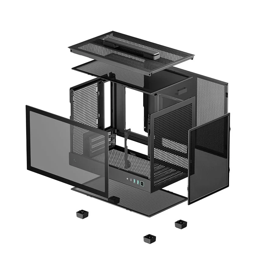 DEEPCOOL CH160 - Black Portable High Airflow M-ITX Case 11 DEEPCOOL CH160 - Black Portable High Airflow M-ITX Case - Ảnh 11