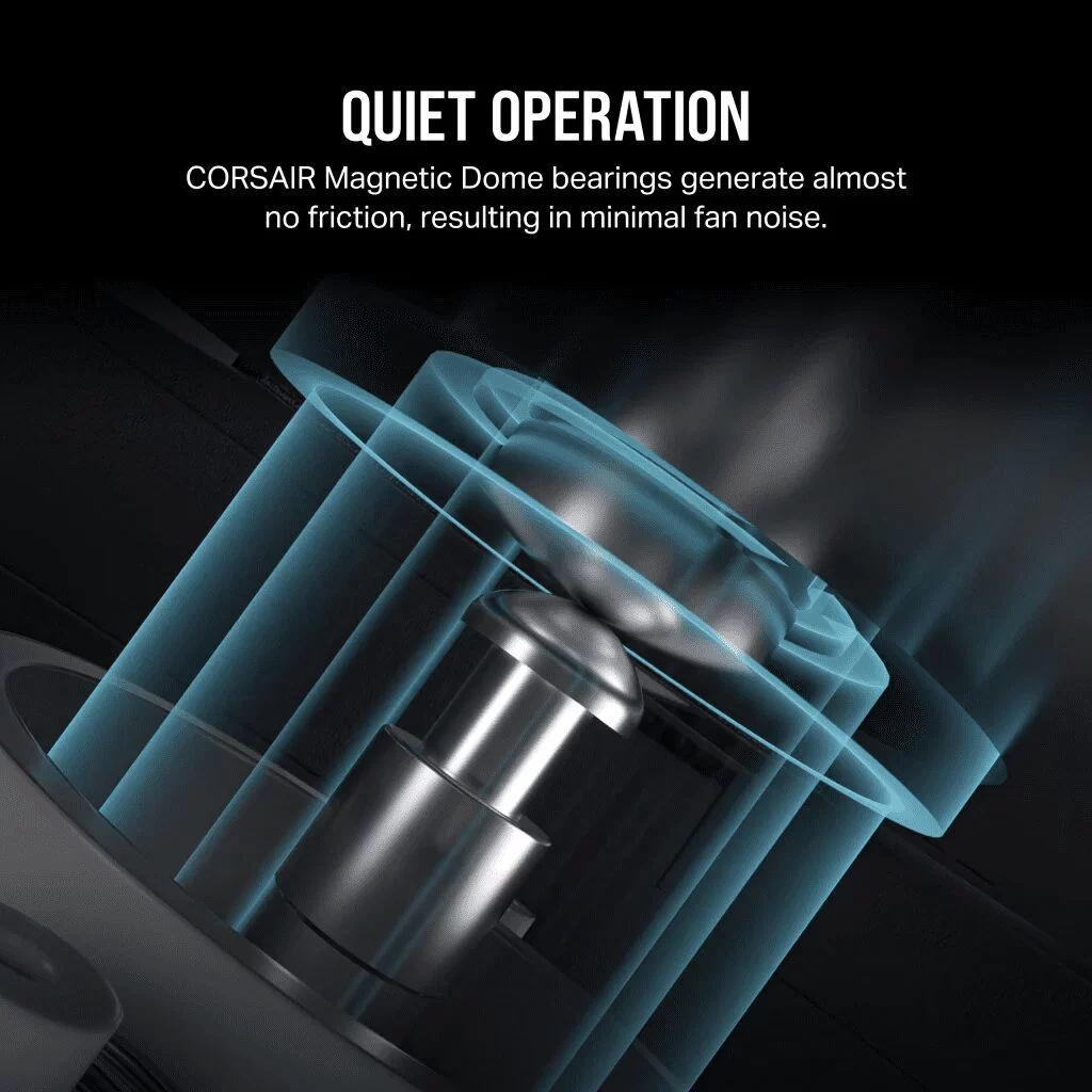 CORSAIR iCUE LINK RX120 RGB White Triple Starter Kit Fans - 3x 120mm PWM Fan, iCUE LINK System Hub included 9 CORSAIR iCUE LINK RX120 RGB White Triple Starter Kit Fans - 3x 120mm PWM Fan, iCUE LINK System Hub included - Ảnh 9