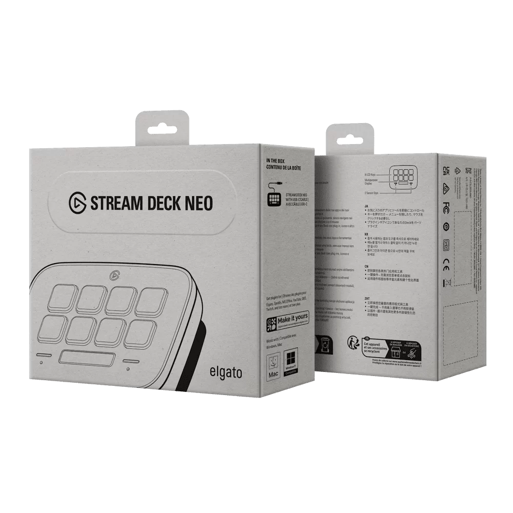 elgato Stream Deck Neo - White, 8 LCD Keys, USB 2.0 Type C Connection 7 elgato Stream Deck Neo - White, 8 LCD Keys, USB 2.0 Type C Connection - Ảnh 7