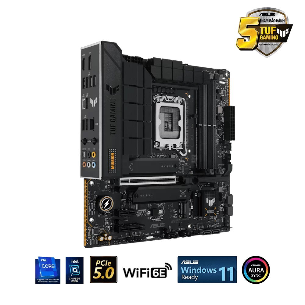 ASUS TUF GAMING B760M-PLUS WIFI II Mainboard 3 ASUS TUF GAMING B760M-PLUS WIFI II Mainboard - Ảnh 3