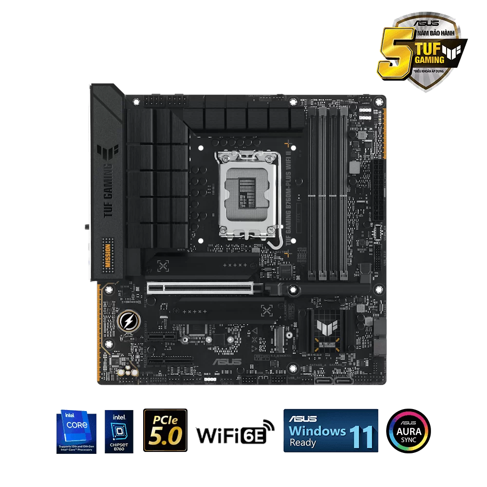 ASUS TUF GAMING B760M-PLUS WIFI II Mainboard 8 ASUS TUF GAMING B760M-PLUS WIFI II Mainboard - Ảnh 8