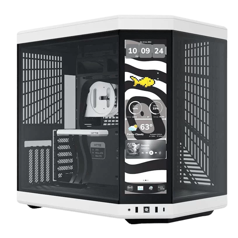 Hyte Y70 Touch Infinite Panda Modern Aesthetic Case - Black/White Mid-Tower ATX size 1 Hyte Y70 Touch Infinite Panda Modern Aesthetic Case - Black/White Mid-Tower ATX size